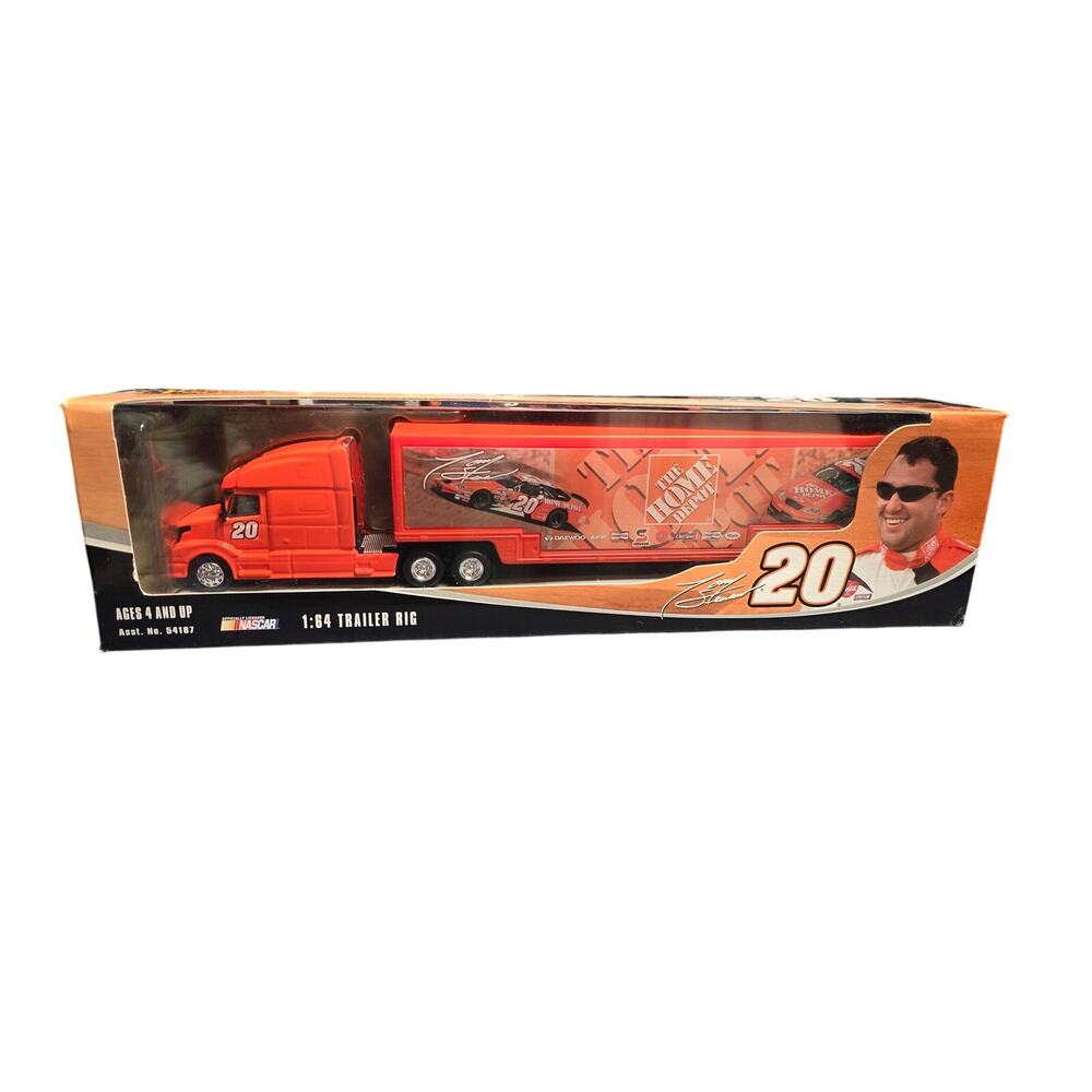 Tony Stewart 20 Home Depot Orange Winner's Circle 1:64 Trailer Rig Hauler Nascar